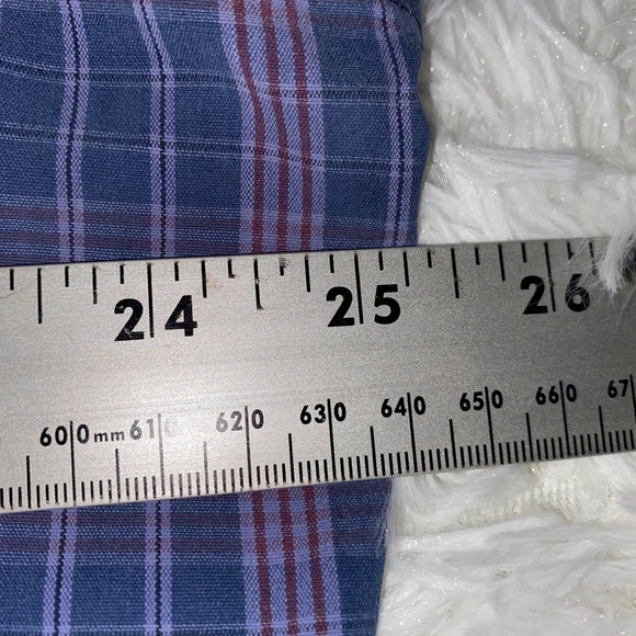 Excellent Condition Ralph Lauren Blue and Red button down plaid shirt - Picture 5 of 5